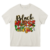 Cream black nurse magic Heavy Core Tee - LillyAllenDesigns