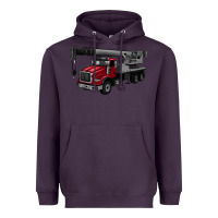 Plum crane truck Heavyweight Hoodie - Artiststas