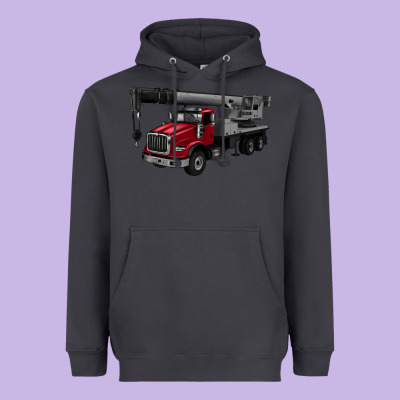 Crane Truck Heavyweight Hoodie Designed By Artiststas