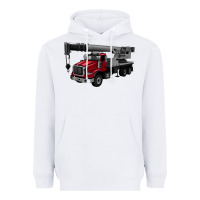 White crane truck Heavyweight Hoodie - Artiststas