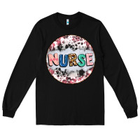 Black nurse coaster Long Sleeve Tee - CowGirlArtShop