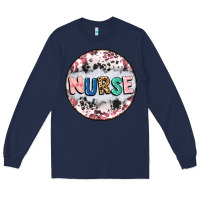 Navy nurse coaster Long Sleeve Tee - CowGirlArtShop