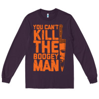 Plum oogeyman halloween horror distressed quote orange Long Sleeve Tee - minhPixels