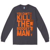 Smoke oogeyman halloween horror distressed quote orange Long Sleeve Tee - minhPixels