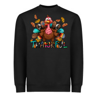 Black Thankful Heavyweight Sweatshirt - BundleAndBundleShop