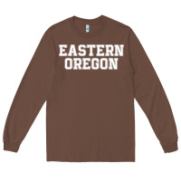 Chestnut Eastern Oregon Athletic University College Alumni Long Sleeve Tee - minhPixels