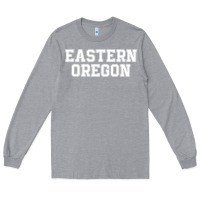 Heather Grey Eastern Oregon Athletic University College Alumni Long Sleeve Tee - minhPixels