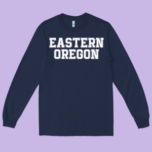 Eastern Oregon Athletic University College Alumni Long Sleeve Tee Designed By Minhpixels