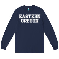 Navy Eastern Oregon Athletic University College Alumni Long Sleeve Tee - minhPixels