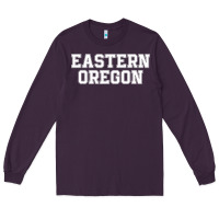 Plum Eastern Oregon Athletic University College Alumni Long Sleeve Tee - minhPixels