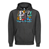 Charcoal Heather pt therapy Zipper Hoodie - CowhideDigitalArt