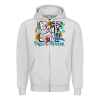 Dove Grey pt therapy Zipper Hoodie - CowhideDigitalArt