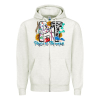 Oatmeal Heather pt therapy Zipper Hoodie - CowhideDigitalArt