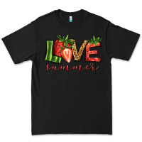 Black love summer strawberry Premium Tee - Jasminsmagicworld