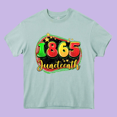 1865 Juneteenth Heavy Core Tee Designed By Lillyallendesigns