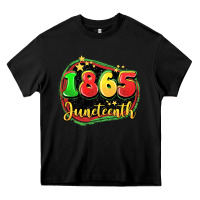 Black 1865 juneteenth Heavy Core Tee - LillyAllenDesigns