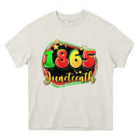 Cream 1865 juneteenth Heavy Core Tee - LillyAllenDesigns