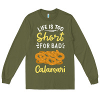 Army Green Calamari Squid Seafood Long Sleeve Tee - minhPixels