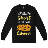 Black Calamari Squid Seafood Long Sleeve Tee - minhPixels