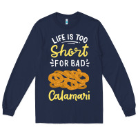 Navy Calamari Squid Seafood Long Sleeve Tee - minhPixels