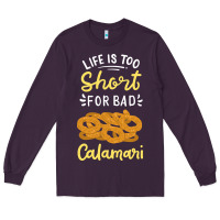 Plum Calamari Squid Seafood Long Sleeve Tee - minhPixels