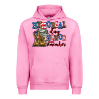 Fuchsia Pink memorial day honor and remember Urban Hoodie - AdoDesignShop