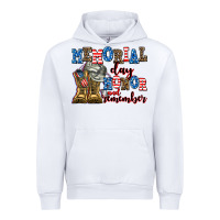 White memorial day honor and remember Urban Hoodie - AdoDesignShop