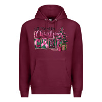 Burgundy all i want for christmas is cure Premium Hoodie - FaDigitalArtStudio