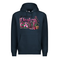 Navy all i want for christmas is cure Premium Hoodie - FaDigitalArtStudio