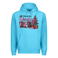 Ocean Blue all i want for christmas is cure Premium Hoodie - FaDigitalArtStudio