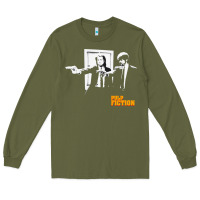 Army Green Pulp Vintage Long Sleeve Tee - minhPixels