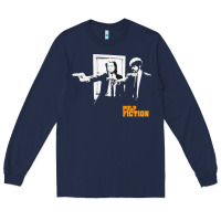 Navy Pulp Vintage Long Sleeve Tee - minhPixels