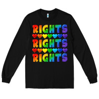 Black Rights rights rights pride Long Sleeve Tee - CowGirlArtShop