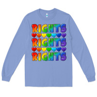 Colony Blue Rights rights rights pride Long Sleeve Tee - CowGirlArtShop