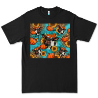 Black autumn pumpkins holstein cow Premium Tee - Jasminsmagicworld