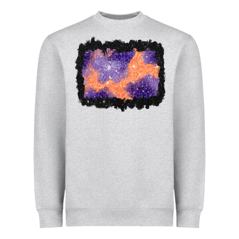 Halloween Spider Web Background Heavyweight Sweatshirt by BundleAndBundleShop | Teevron