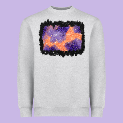 Halloween Spider Web Background Heavyweight Sweatshirt Designed By Bundleandbundleshop