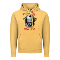 Vintage Mustard It Movie Pennywise We All Float Down Here Vintage Hoodie - minhPixels