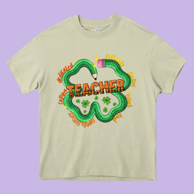Teacher St Patricks Day Heavy Core Tee Designed By Lillyallendesigns
