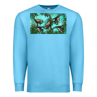 Ocean Blue brachiosaurus  sippy cup Premium Sweatshirt - Artiststas