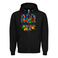 Black aba therapist Zipper Hoodie - CowhideDigitalArt