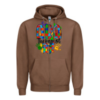 Chestnut aba therapist Zipper Hoodie - CowhideDigitalArt
