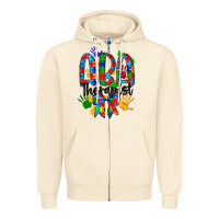 Sandshell aba therapist Zipper Hoodie - CowhideDigitalArt