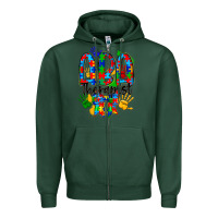Sports Green aba therapist Zipper Hoodie - CowhideDigitalArt