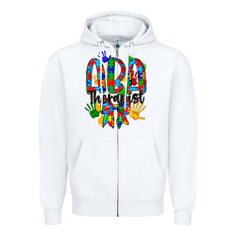 Aba Therapist Zipper Hoodie by CowhideDigitalArt | Teevron