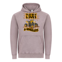 Kids Atv Outfit 4 Wheeler Mudding Gift- Boys Four Wheeler Vintage Hoodie | Teevron