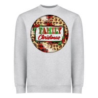 Heather Grey Family Christmas Heavyweight Sweatshirt - FaDigitalArtStudio