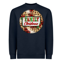Navy Family Christmas Heavyweight Sweatshirt - FaDigitalArtStudio