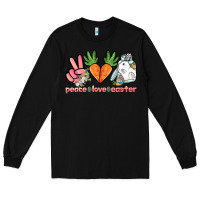 Black Peace love Easter Day Long Sleeve Tee - HowdyJamesFarm