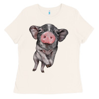 Bone baby pig Ladies Tee - BarkalooDesign